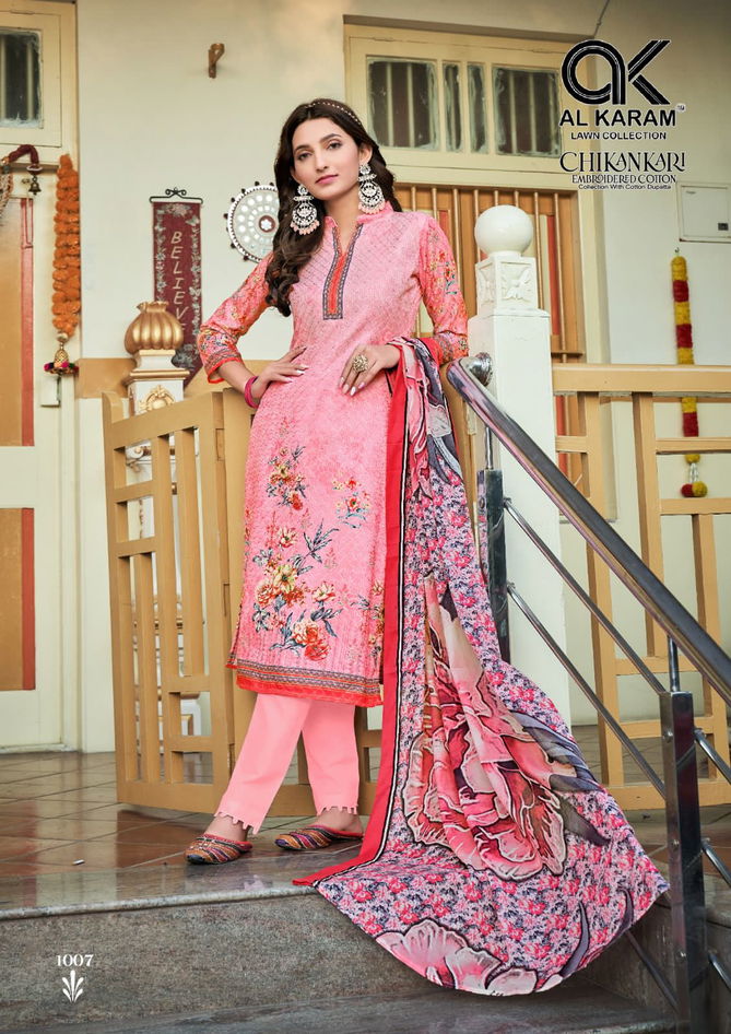 Al Karam Chikankari Vol 1 Casual Wear Wholesale Karachi Cotton Dress Material 
